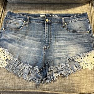 Mossimo high rise denim shorts